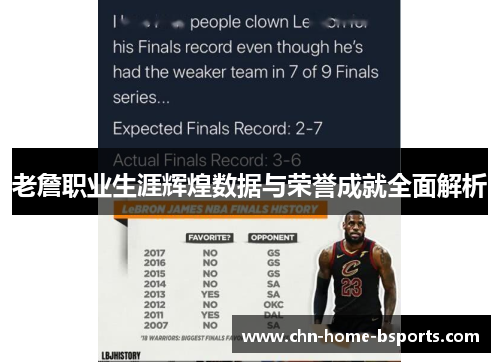 老詹职业生涯辉煌数据与荣誉成就全面解析